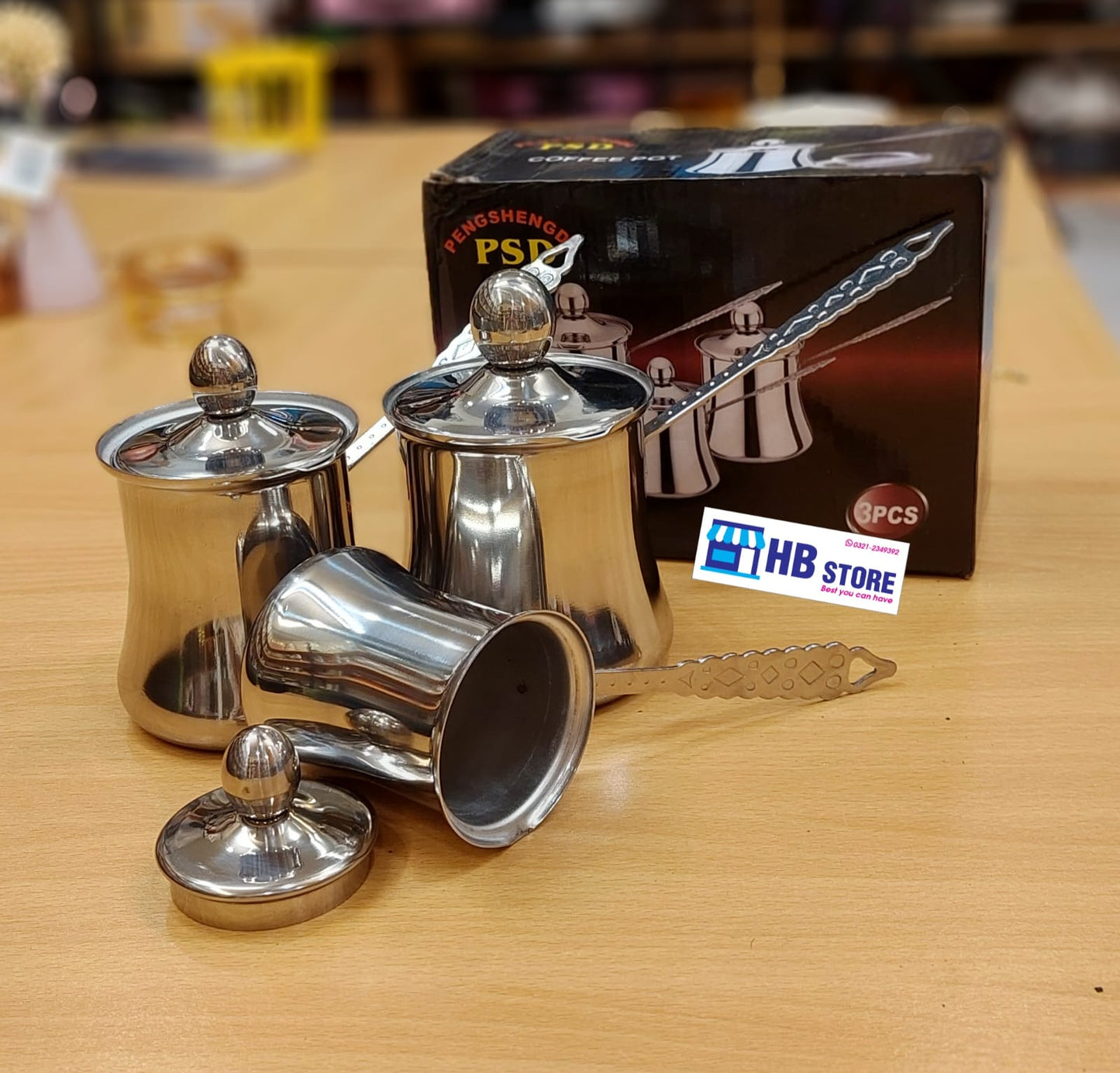 Premium Turkish Style 3PCS Coffee Pot Set