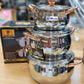 KAISA VILLA Stainless Steel Cookware Set 3pcs set