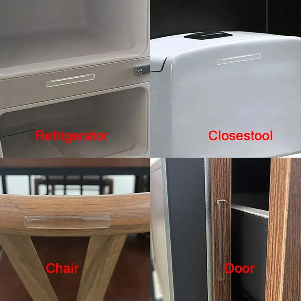 Clear Rubber Silicone Strip Wall Protector,