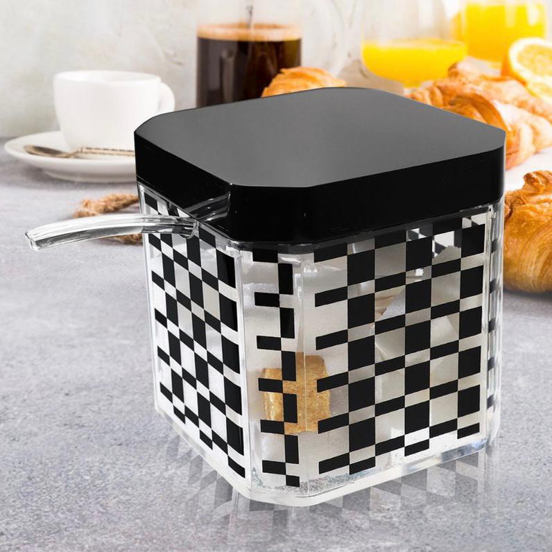 Diamond Cut Sugar Jar