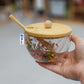 Double Wall Floral Sugar Pot