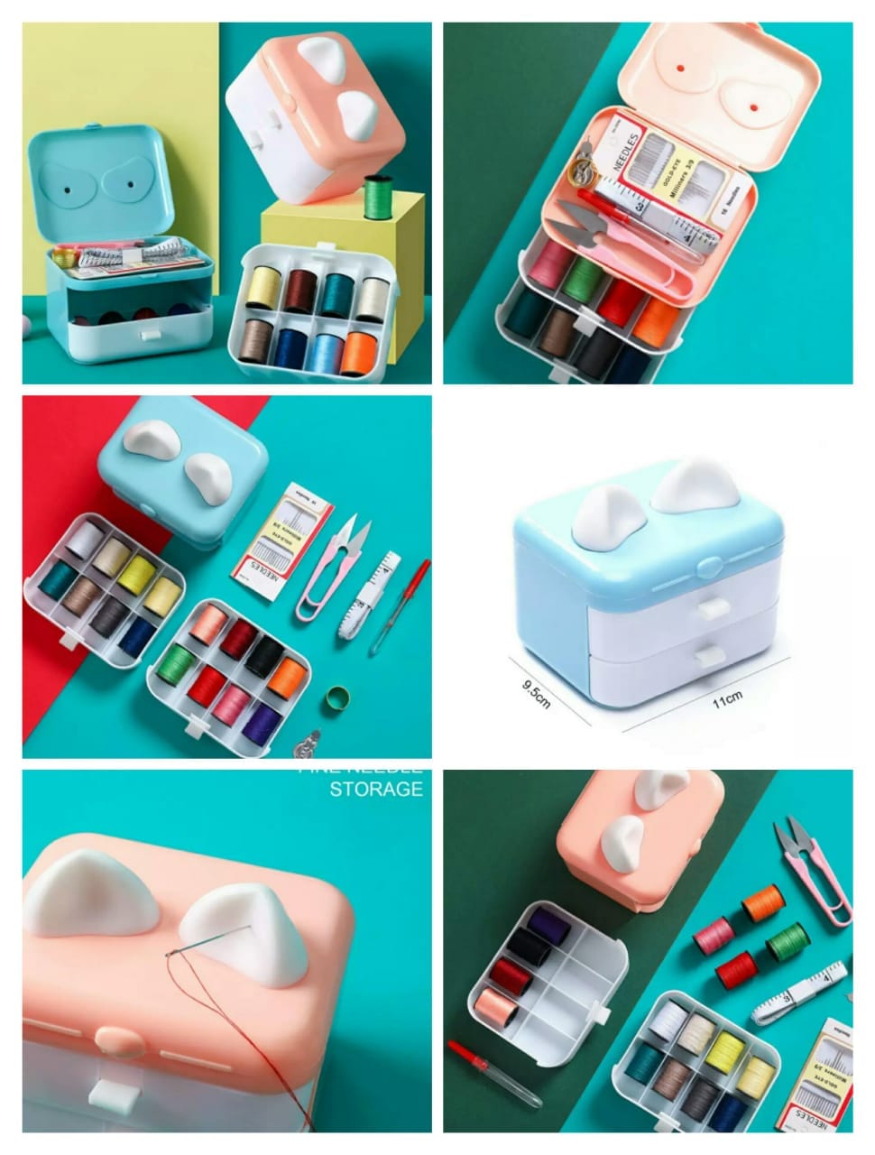 Cute Sewing Kit Organizer Box