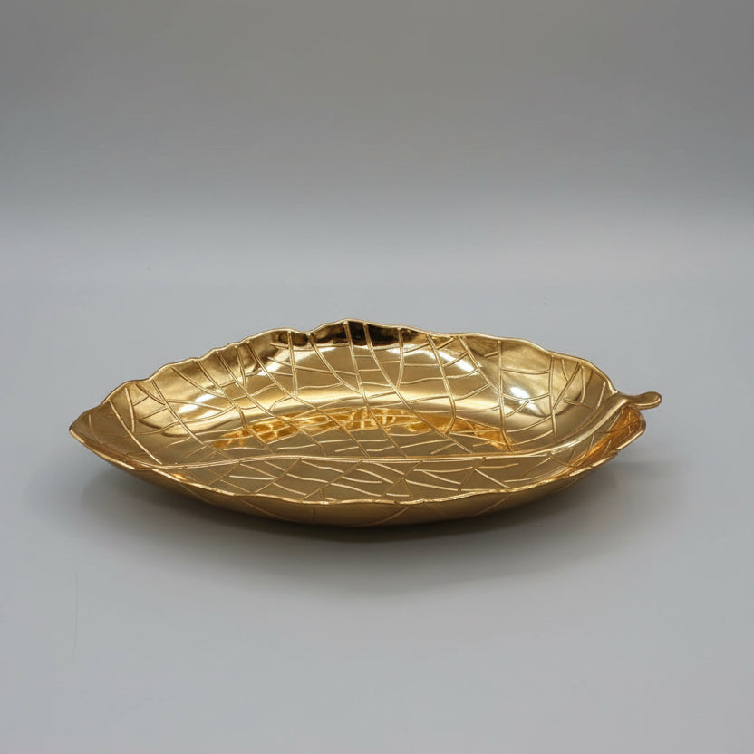 Luxury Gold Botanical Serving Trays & Platters