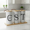 sugar coffee tea ceramic jar set