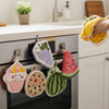absorbent Hanging Cartoon Coral Fleece Hand Towels & Dishcloths.
