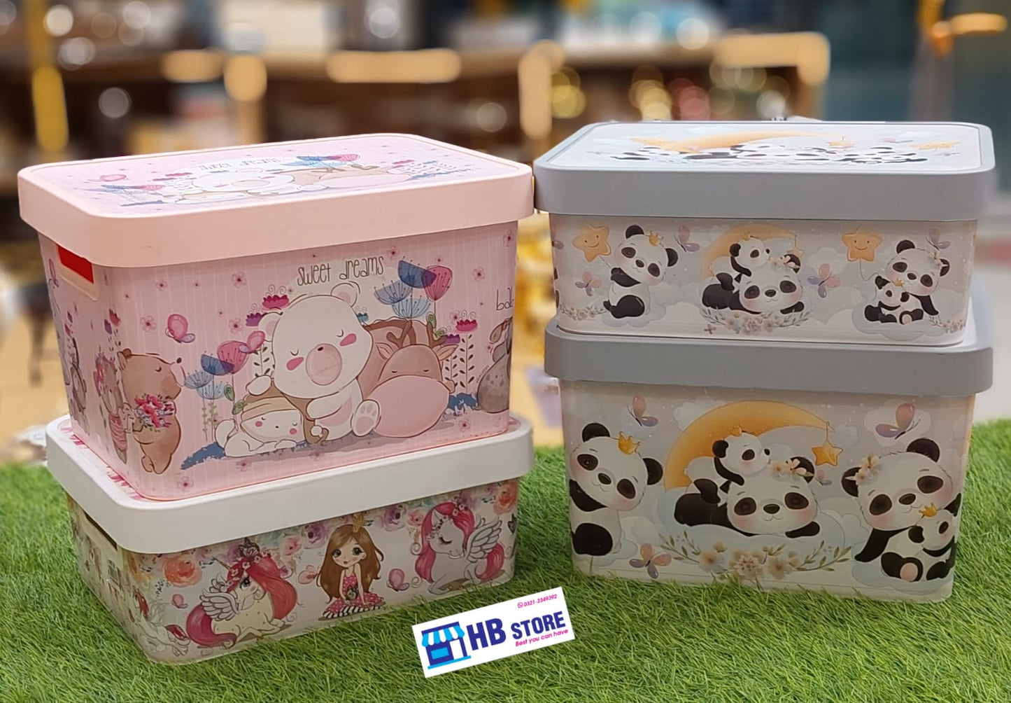 Kids' Decorative Toy Organizer Boxes