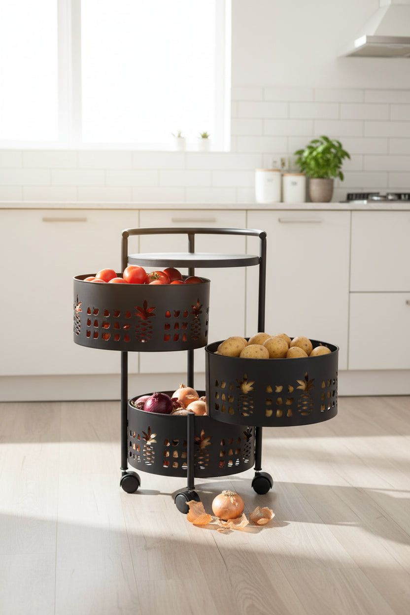 Multi-Layer Kitchen Trolley