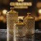 Aura Gold Trim Luxury Canister Set