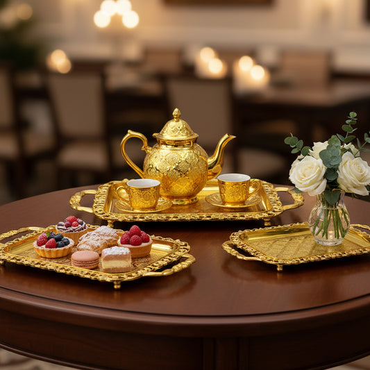Gold Serving Trays