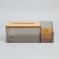 Nordic Style Bamboo & Smoke Gray Acrylic Tissue Dispenser