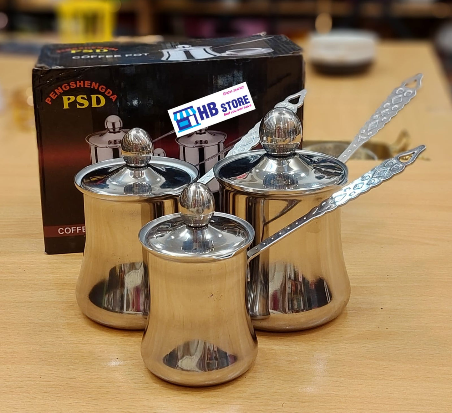 Premium Turkish Style 3PCS Coffee Pot Set