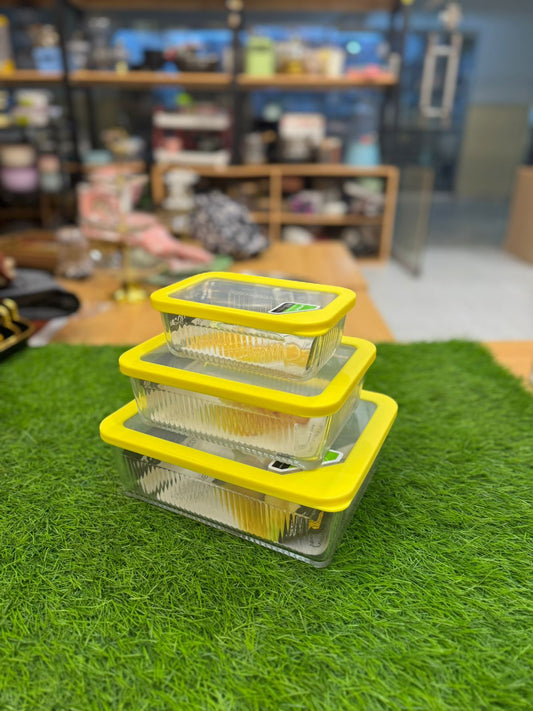 3pcs Glass Container Set