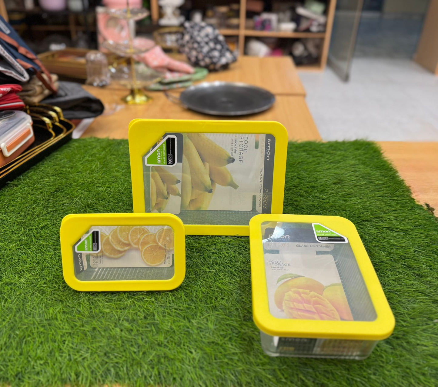 3pcs Glass Container Set