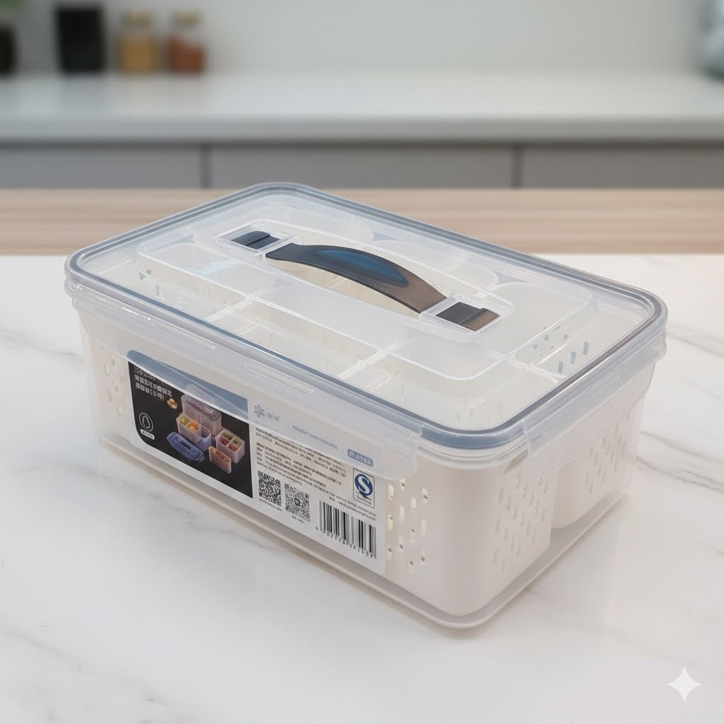 Multi-Compartment Fresh-Keep Storage Box