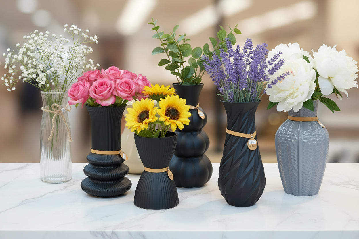 Modern Home Decor Vase Showcase