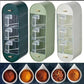 Wall Mounted Condiment Box with 5 Compartments and Handles Spice Box for Kitchen