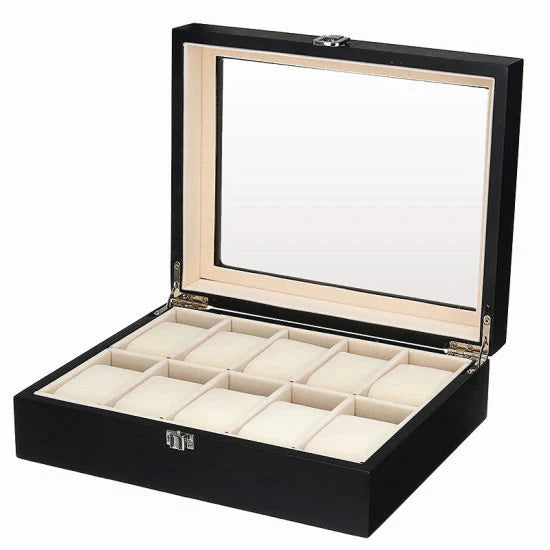 Luxury Leather Watch Box – Multiple Grid Options