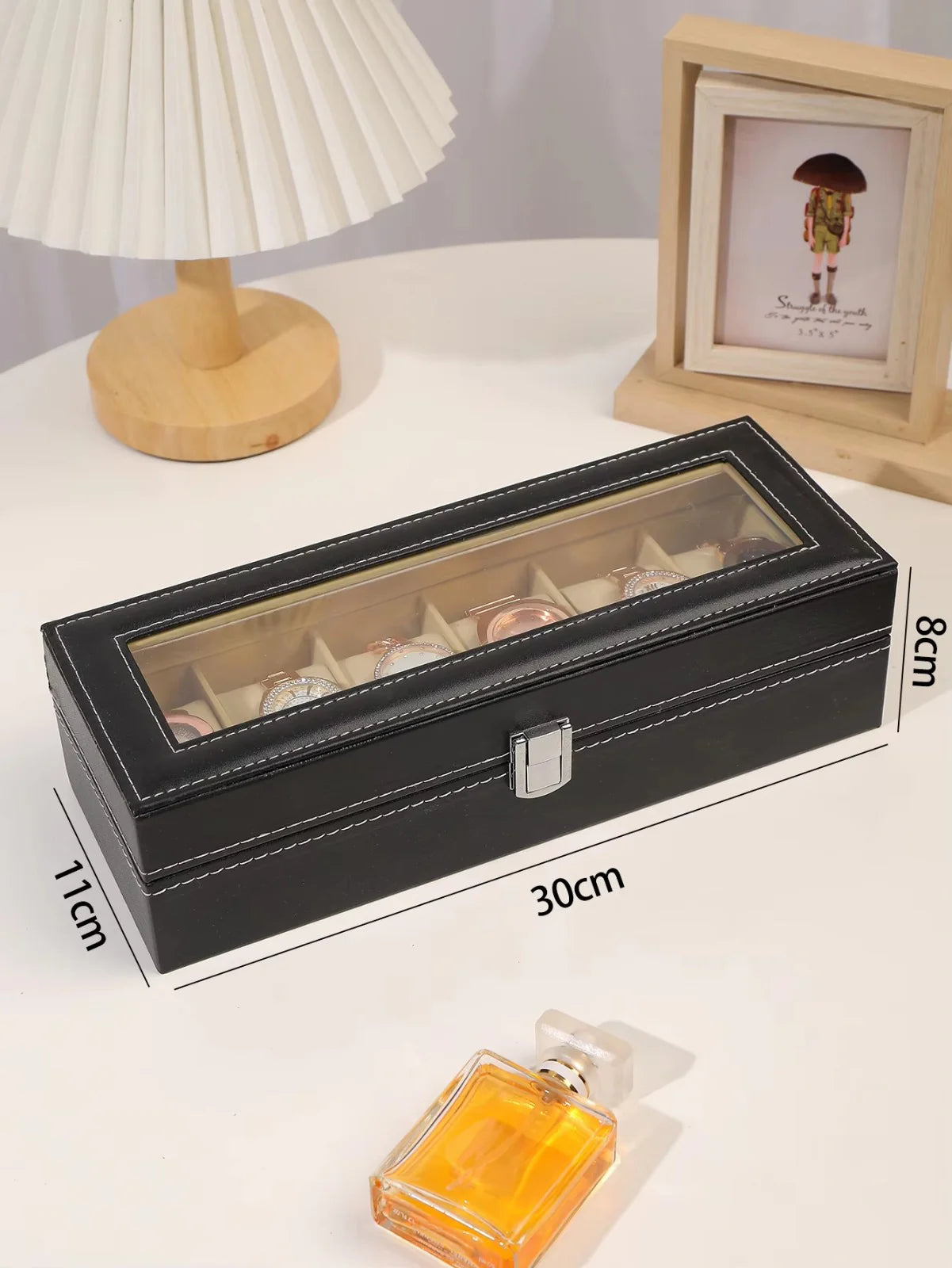 Luxury Leather Watch Box – Multiple Grid Options