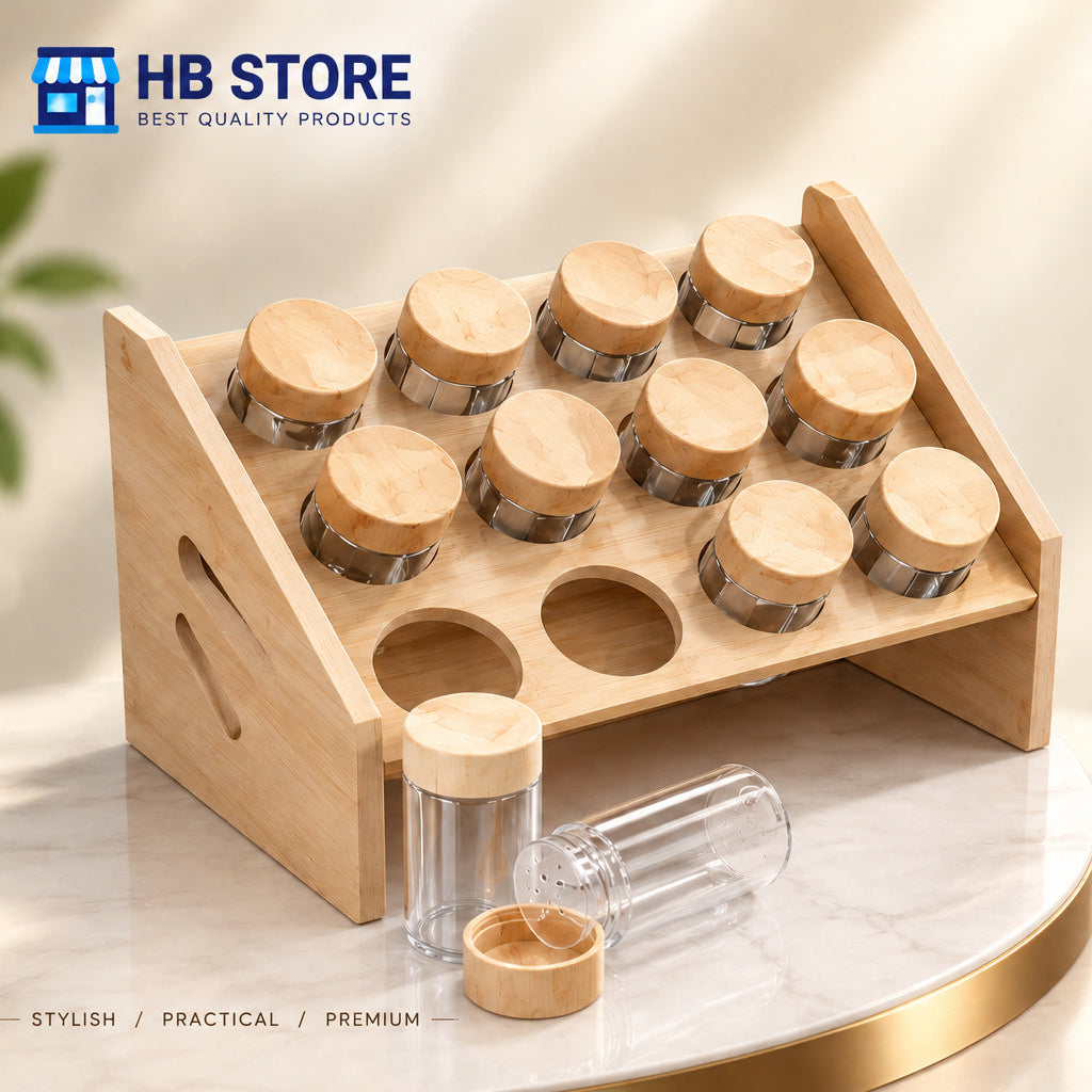 The Timber Tiered Spice Rack Set