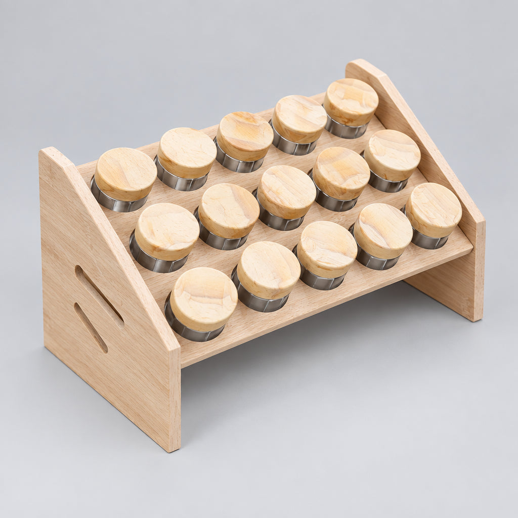The Timber Tiered Spice Rack Set
