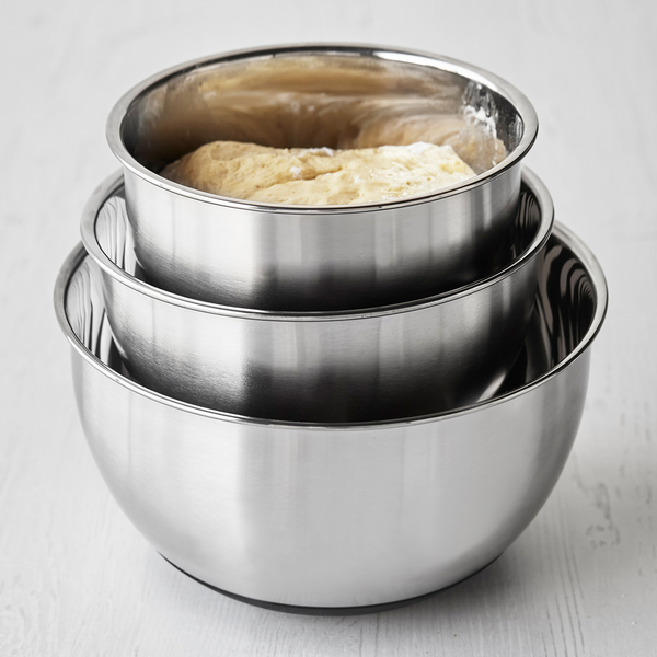 3pc Stainless Steel Non-Slip Mixing Bowls