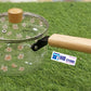 Chic Floral Pattern Glass Saucepan
