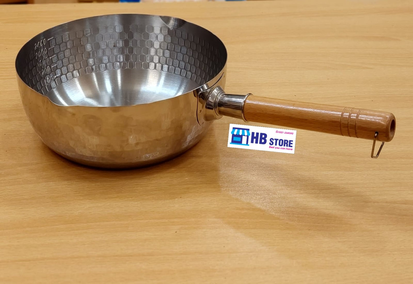 4-Piece Japanese-Style Hammered Stainless Steel Saucepan Set