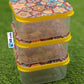 4-Piece Square Plastic Food Storage Container
